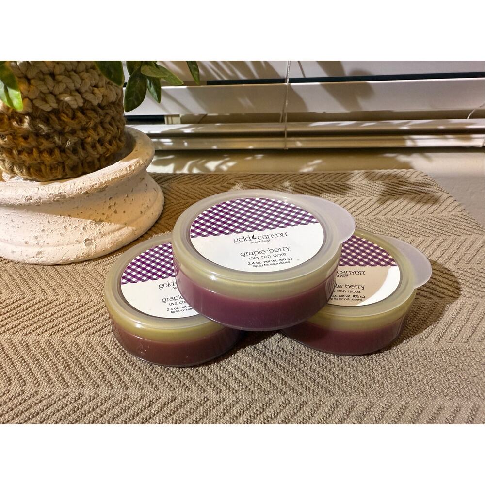Gold Canyon Candle Scent pods Grappleberry Wax melts for warmers HTF Set of 3